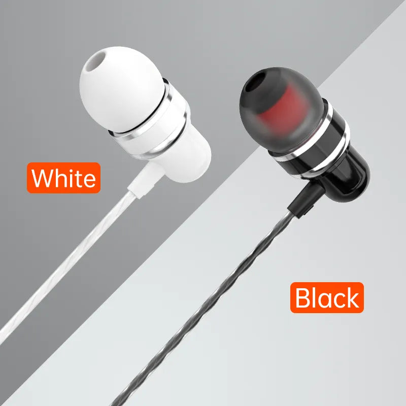 Headphones High Quality Stereo Bass Wired Earphone with Mic