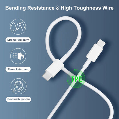 5A 100W Fast Charging Data Cable USB Type C to Type C PD Charging USB 1.8m Cable for Macbook for Mobile Phone