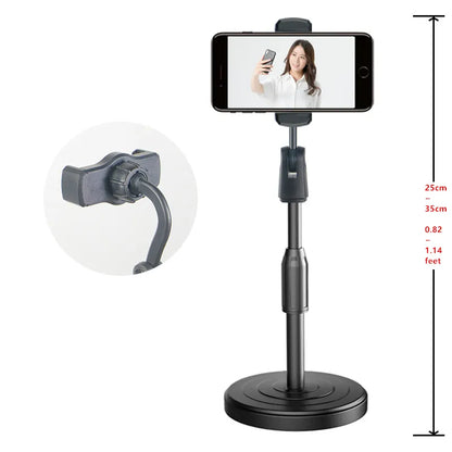 Cell Phone Stand Adjustable Height Angle Phone Holder Gooseneck Flexible Arm Universal Phone Stand for Desk