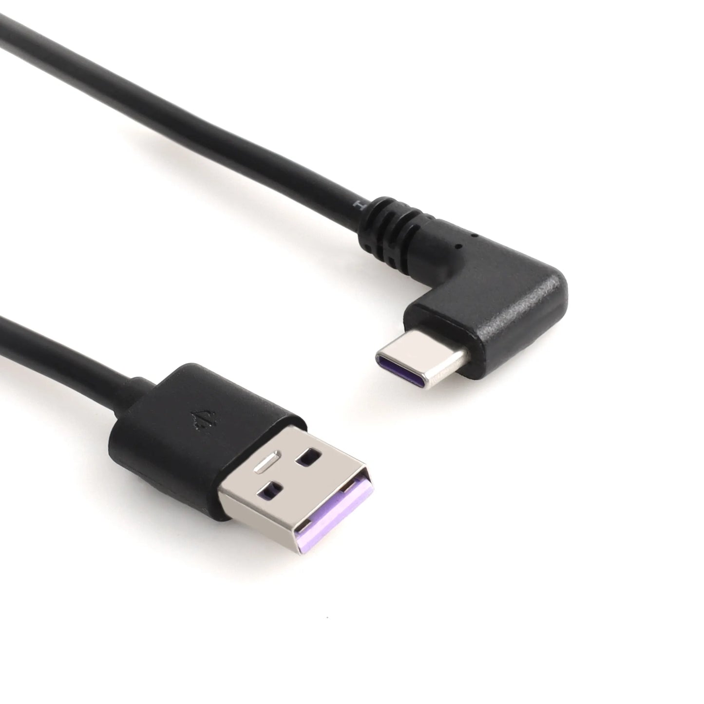 Coiled Cable Type c Angle Male to Male Nylon Braided Usb Cable Usb c Fast Charger with Cable