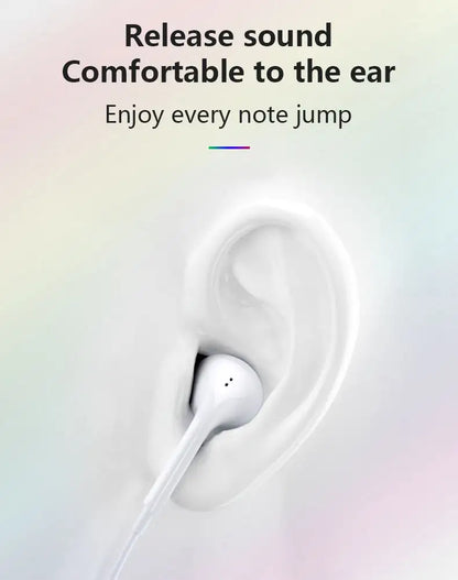 3.5mm Wired Earphone Headphone with Box in Ear Handsfree Earphones Earbuds In-ear 1m