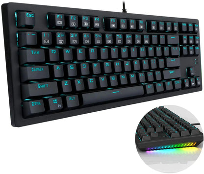 OEM Mechanical Gaming Keyboard Multi-Color LED Backlit Wired with Outemu Blue Switches Mechanical Gaming Korean Keyboard