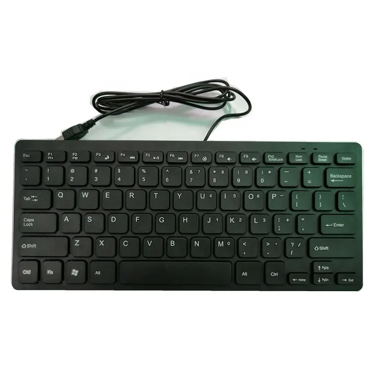 K1000 Wired Keyboard Mini Thin Compact 78keys Computer Keyboard