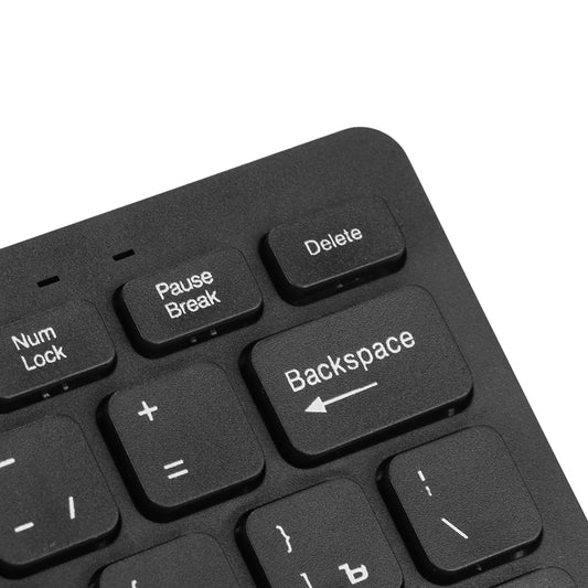 Black Mini USB Wired Keyboard 78 Key Mute Ultra Thin For Desktop Laptop Computer